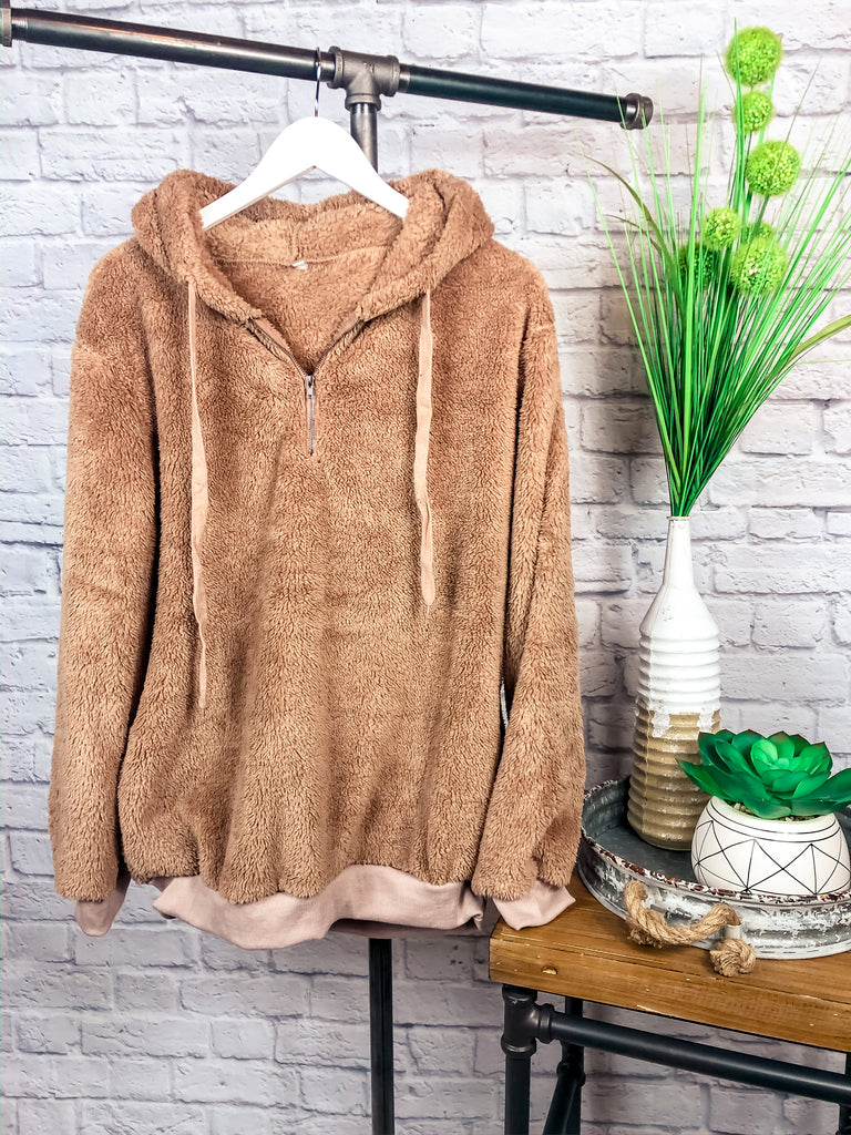 Teddy sherpa pullover on sale